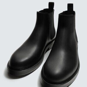 ZARA DRESS CHELSEA BOOTS - BLACK